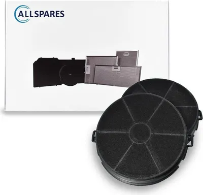 Produktbild von AllSpares Aktivkohlefilter (x2) für Dunstabzugshauben geeignet für Zanussi EFF73