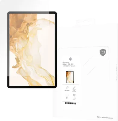 Produktbild von Schutzfolie Samsung Galaxy Tab S10+, Galaxy Tab S9 FE+, Galaxy Tab S9+ - Panzerglas - Cazy - Transparant