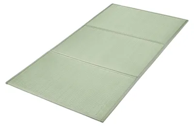 Produktbild von VEVOR Japanische Tatami-Matte, Twin-Size faltbare japanische Tatami-Matratze (natürliches Schilfrohr), japanische Bodenmatratze mit rutschfester Unterseite und frischem Duft, Futonmatratze für Schlaf, Meditation, Yoga, Schnellgras, 203.2x99x1.27 cm