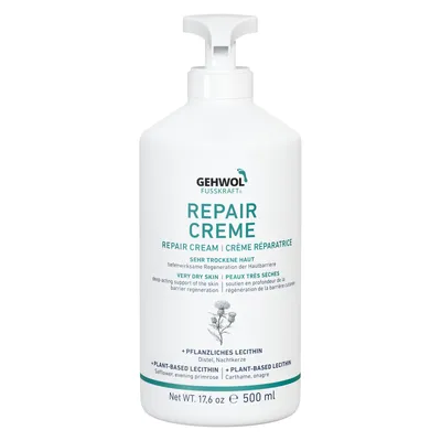 Produktbild von Gehwol Repair Creme, tiefenwirksame Regeneration der Hautbarriere, 500 ml