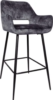 Produktbild von PTMD - Barhocker Fallon - Schwarz - 61 x 53 x 105 cm