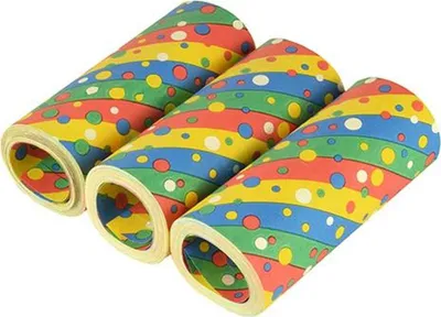 Produktbild von Papstar Riesenluftschlangen 15 m "Confetti" flammhemmend, 30 Stück