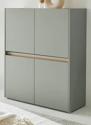 Produktbild von Highboard "Center" in Salbei und Barista Eiche Kommode 100 x 120 cm