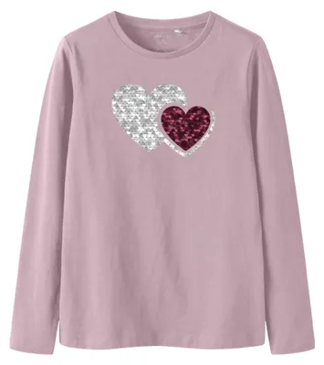 Productafbeelding van NAME IT meisjes top, model Nkfsorik Ls, kleur Keepsake Lilac, maat 122/128 cm