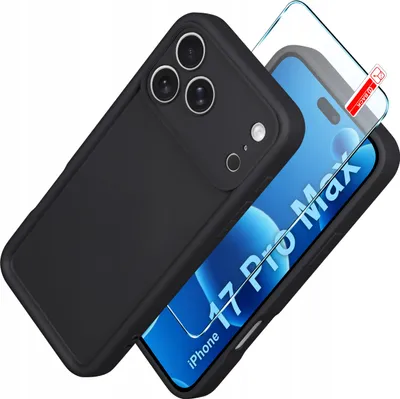 Produktbild von Hülle für iPhone 17 Pro Max CASE Silikon MATT + GLAS 9H
