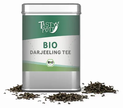 Produktbild von Tasty Pott -  Darjeeling Tee Schwarztee - 50g Dose