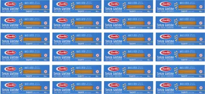 Produktbild von Barilla Pasta Nudeln Glutenfreie Spaghetti aus köstlichem Mais und Reis – perfekt für Menschen mit Zöliakie oder Glutenunverträglichkeit, 24er Pack (24x 400 g)