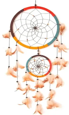Produktbild von Traumfänger - Dreamcatcher in Rasta-Farben Ø 22 cm