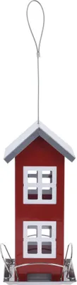 Produktbild von Pro Garden Vogelfutterspender Silo - rot - Futterspender - 27 cm