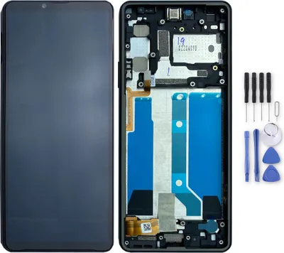 Produktbild von Sony Xperia 10 IV Display Full LCD mit Rahmen Einheit Touch Reparatur Schwarz