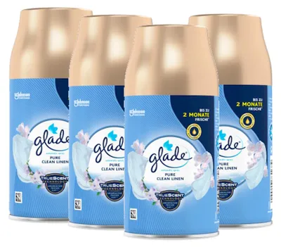 Produktbild von Glade Automatic Spray Nachfüller Pure Clean Linen, 269 ml 4er Pack