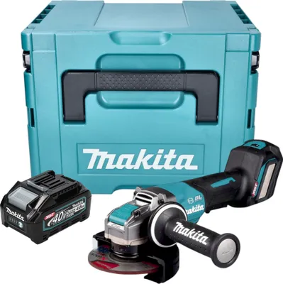 Obrázok produktu pre Makita GA 044 GM101 Akumulátorová uhlová brúska 40 V max. 125 mm X-LOCK Brushless + 1x akumulátor 4,0 Ah + Makpac - bez nabíjačky