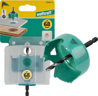 Produktbild von Wolfcraft Lochsäge 68 mm Kohlenstoffstahl