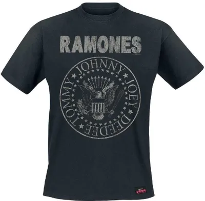 Produktbild von Ramones Seal Hey Ho Black L T-Shirt