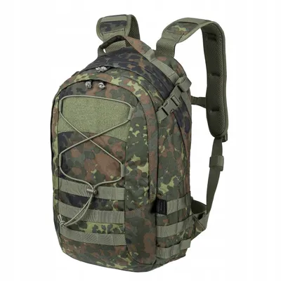 Zdjęcie produktu dla Plecak EDC 21L Helikon-Tex Cordura 500D Outdoor Bushcraft Trekking Hiking MOLLE System wygodny wytrzymały męski - Flecktarn