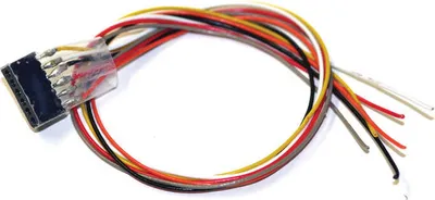 Produktbild von ESU 51951 Kabelsatz mit 6-poliger Buchse nach NEM 651, DCC Kabelfarben, 30cm Länge