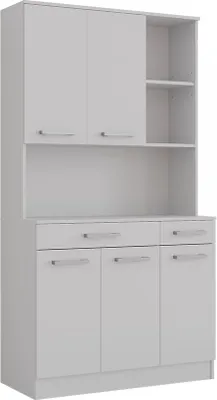 Obrázok produktu pre Kuchynský bufet Vicco Raul biely 100.1 x 188.5 cm s 5 dvierkami a 2 zásuvkami, Model 58435