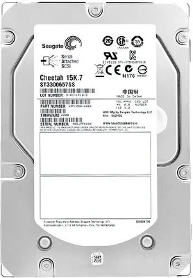 A label on a hard drive.