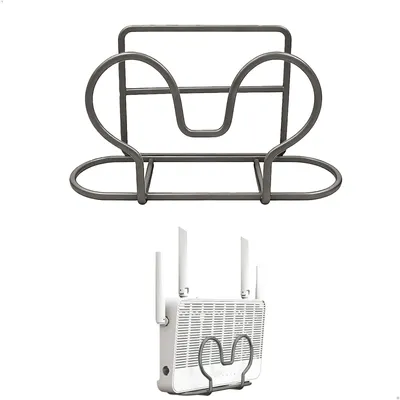 Produktbild von Routerhalterung, Routerschrank, Wandmontage-Routerschrank, WLAN-Heizkörperregal, 16 x 8 x 6 cm WLAN-Box-Regal, bohrfreies Metall-Wandregal für WLAN im Wohnzimmer, Büro, Schlafzimmer