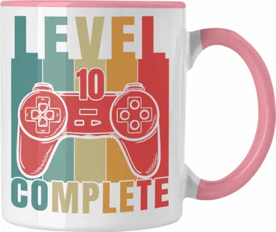 Produktbild von Trendation - 10. Geburtstag Junge Lustige Gamer Tasse Zocker Geschenk Gamer Gamergirl Geschenkidee Geburtstag 10er Geburtstag (Rosa)