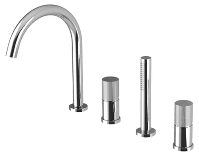 Produktbild von Sapho ULTRATAP 4-Loch Wannenarmatur am Wannenrand, Chrom