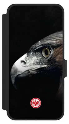 Produktbild von NIVOCASE Klapphülle für Samsung Galaxy A37 5G  Handyhülle aus Kunst Leder NIVOflip schwarz Europameisterschaft Eintracht Frankfurt Offizielles Lizenzprodukt