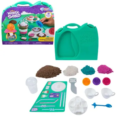 Produktbild von Kinetic Sand Café Koffer Spielset, Bastelset für Kinder, 5 Jahr(e), 24 Stück(e)