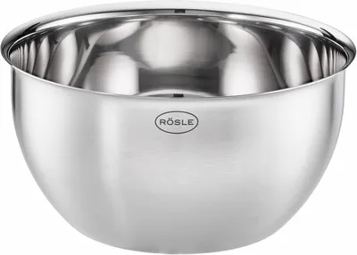Produktbild von RÖSLE Basic Line Schüssel Ø 16 cm, Edelstahl 18/10, zum Zubereiten, Servieren und Aufbewahren von Lebensmitteln, mit Schüttrand, spülmaschinengeeignet