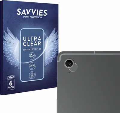 Produktbild von 6x Für Samsung Galaxy Tab S10 FE (NUR Kameraschutz) Schutzfolie Savvies Displayschutz Display Schutz Folie Klar Transparent