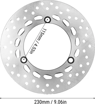 Productafbeelding van Motorfiets remschijf voor, 230 mm, 3 gaten, gelegeerd staal, vervanging voor NMAX155 NMAX125 modellen van 2017-2024