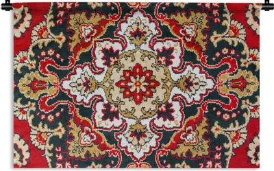 Produktbild von MuchoWow® Wandteppich Wandbehang Persischer Teppich - Mandala - Teppich 90x60 cm Tapisserie Dekoration Wandtuch - Wandskulpturen - Bildteppich