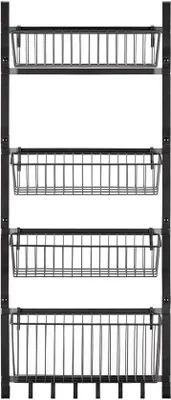 Produktbild von Famanu Kräuterregal Aufhängbar - 92 x 39 x 13,5 cm - Multifunktionales Regal - Für Küche/Badezimmer