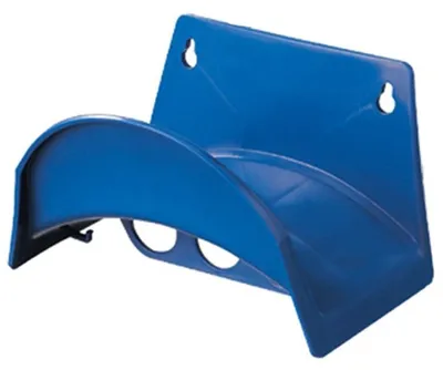 Produktbild von Haas Kunststoff-Wandschlauchhalter, blau