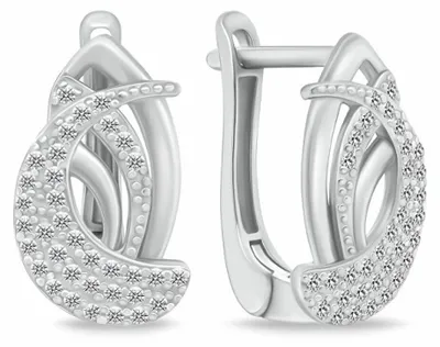 Immagine prodotto di Bellissimi orecchini in argento con zirconi EA137W
