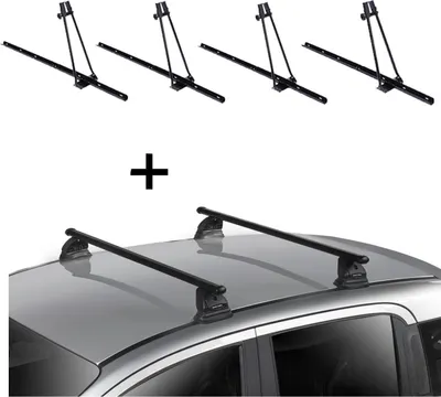 Produktbild von 4x Fahrradträger ORION + Dachträger VDP EVO Stahl kompatibel mit für Kia Cee'd  (JD) 3-5 Türer 2012-2018