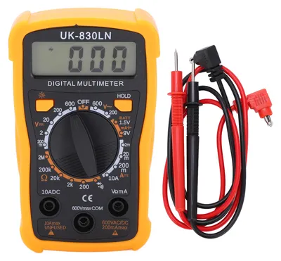 Zdjęcie produktu dla Multimetr UK-830LN, cyfrowy miernik uniwersalny, wyświetlacz LCD z zabezpieczeniem przed przeciążeniem, wysoka dokładność pomiarów prądu