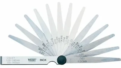 Obrázok produktu pre Vogel Germany Fühlerlehren-Satz 20 Blatt Messbereich 0,05-1,00 mm 100 mm lang