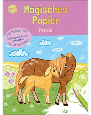 Obrázek produktu pro Magisches Papier - Das Malbuch mit dem Wow-Effekt. Pferde