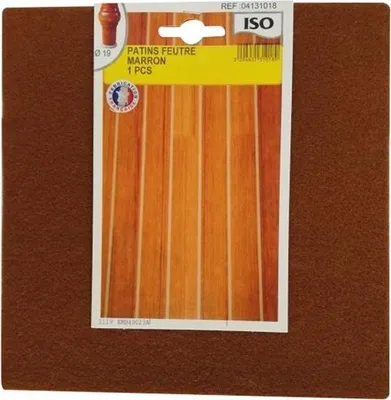 Produktbild von Filzgleitschutz 190x190 Braun X1 Sc - Iso