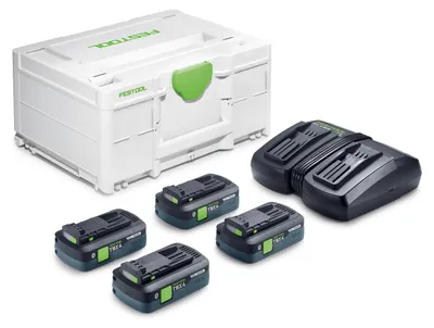 Zdjęcie produktu dla Zestaw energetyczny Festool SYS 18V 4xTBX4/TCL6DUO | 578823