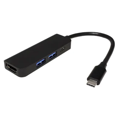 Obrázek produktu pro VALUE Multiport adaptér USB C(M) - HDMI 4K@30Hz, 2x USB3.0, 1 x USB C (PD) (12.99.1042)