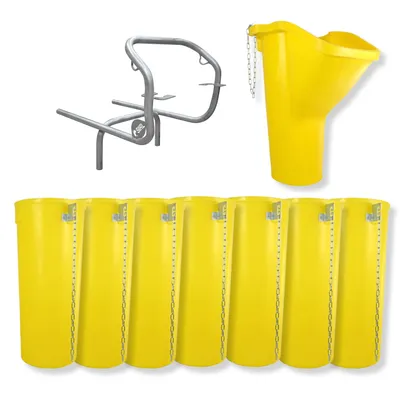 Produktbild von Profi Bauschuttrutsche Schuttrutsche Schuttrutschen Schuttrohr SET (9-tlg 8 m)