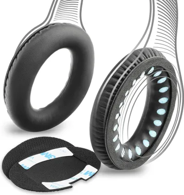 Produktbild von Headset Ersatz Ohrpolster aus Schaumstoff kompatibel mit Bose QuietComfort 25, QuietComfort 15, QuietComfort 2 Kopfhörer, Headphone Pads, Ohrhörer Polster