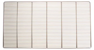 Image de Grille de barbecue en acier inoxydable, rectangulaire, 82 x 43 cm