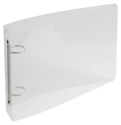 Produktbild von Exacompta 51091E Ringbuch Crystal DIN A5 aus flexiblem transluzentem Polypropyle