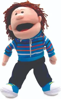 Image de Fiesta Crafts Marionnette garçon - bouche mobile Marionnette enfant