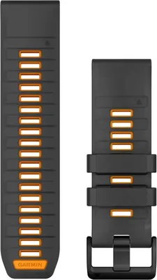 Garmin 010-13393-05 Quickfit Silikonband 26 mm Graphit/Funkenorange 1