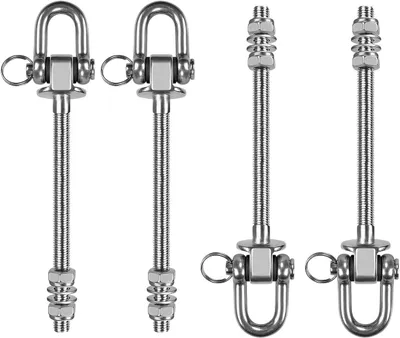Produktbild von Deckenhaken 228 cm, 2 Stück, Edelstahl, 1800 lbs Belastbarkeit, für Hängematte