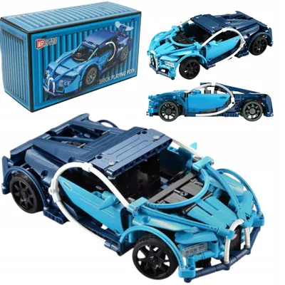 Produktbild von BAUSTEINE ALS GESCHENK FÜR KINDER BUGATTI SPORTWAGEN 340 Teile.