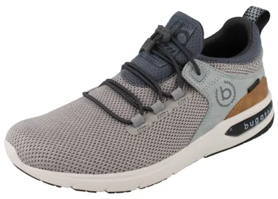 Produktbild von BUGATTI Herren Schlupf Sneaker beige grau blau Strick - Größe: 42